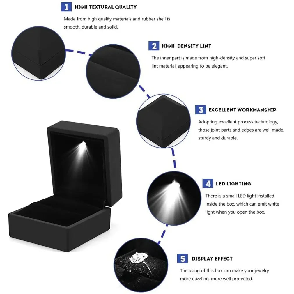 Luxury LED Ring / Earring Box