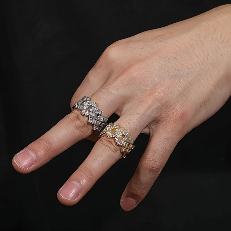 CUBAN RING, 18K Gold Plated