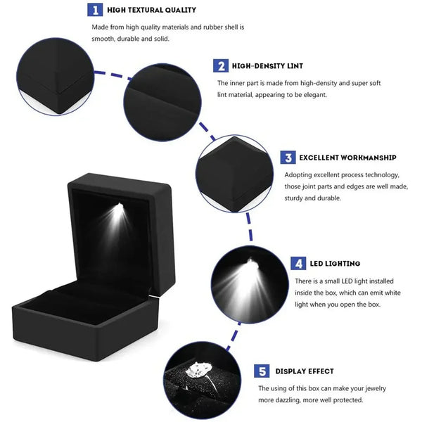 Luxury LED Ring / Earring Box