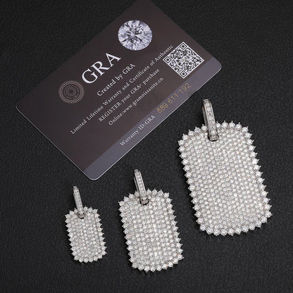 Moissanite Spike Tag Pendant