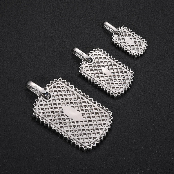 Moissanite Spike Tag Pendant
