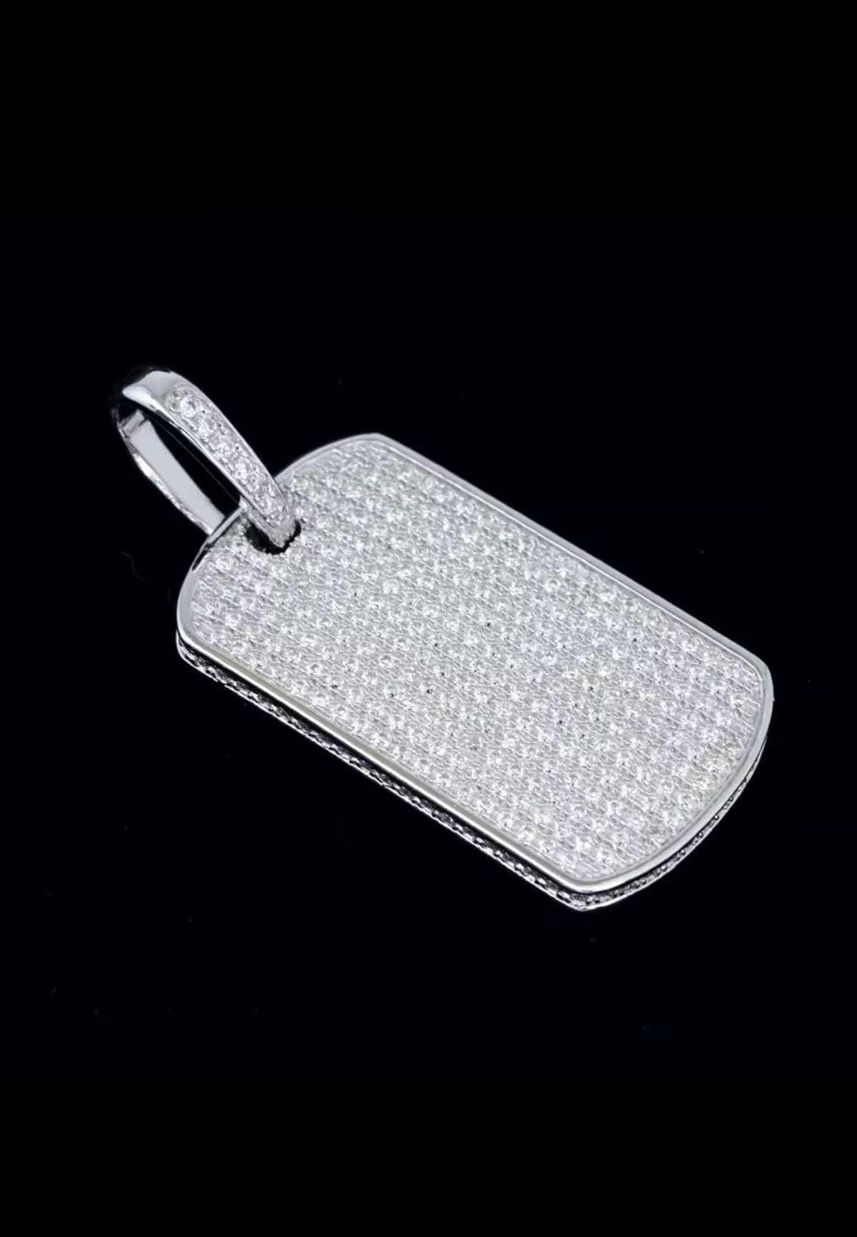 Dog Tag Pendant, 18K Gold-Plated