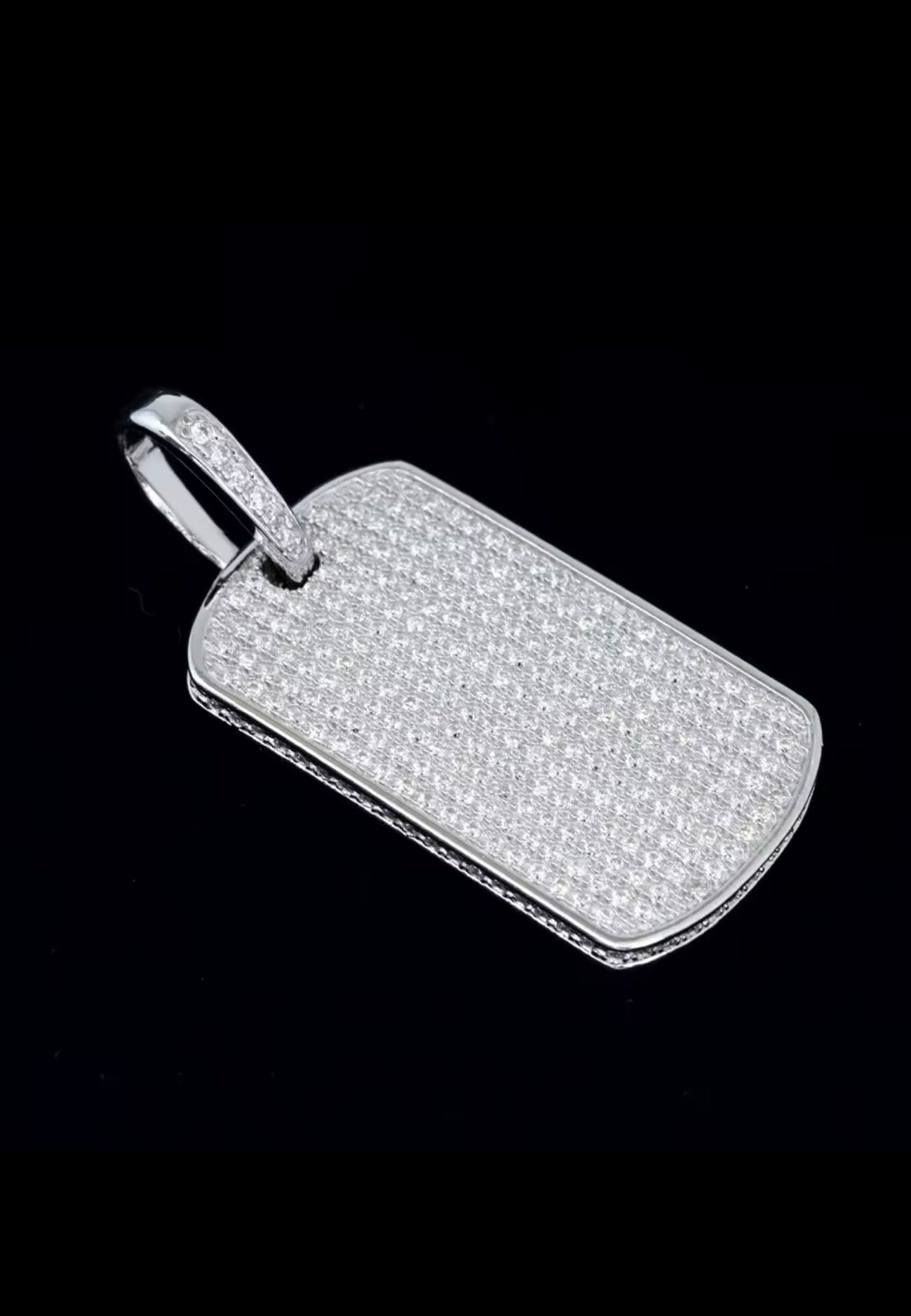 Dog Tag Pendant, 18K Gold-Plated