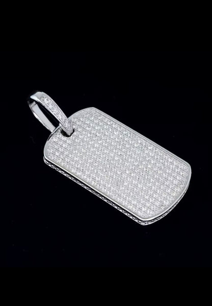 Dog Tag Pendant, 18K Gold-Plated