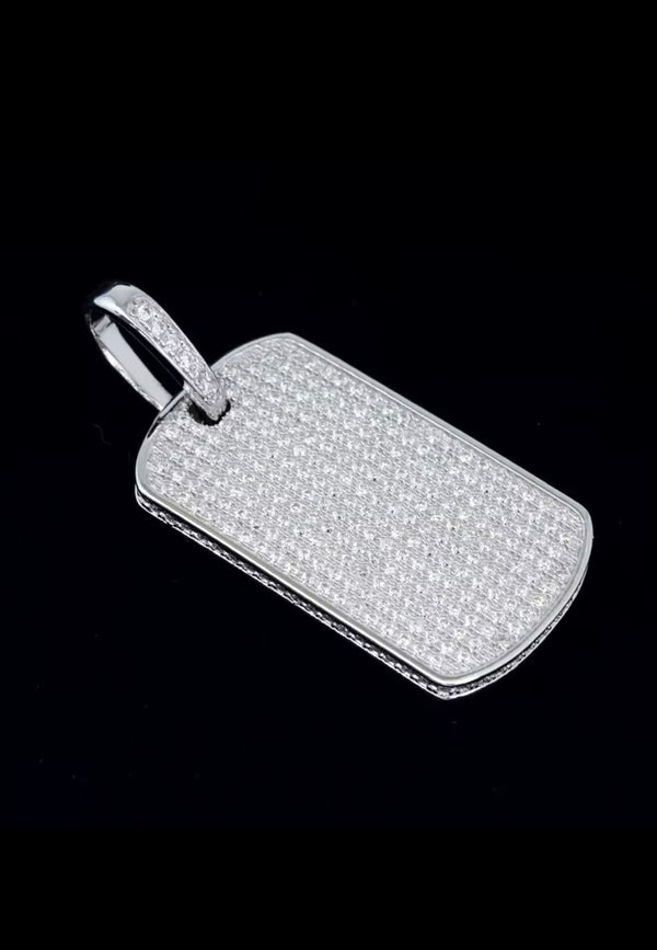 Dog Tag Pendant, 18K Gold-Plated