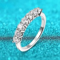 Seven-Stone Band Ring, 18k White Gold