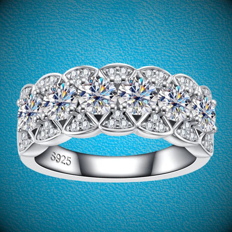 Six Stones Eternity Ring