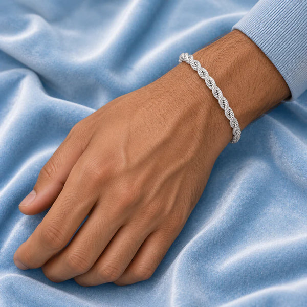 5MM ROPE BRACELET, 18K GOLD