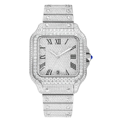 Bust Down VVS Moissanite Watch 40MM