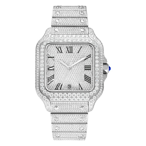 Bust Down VVS Moissanite Watch 40MM