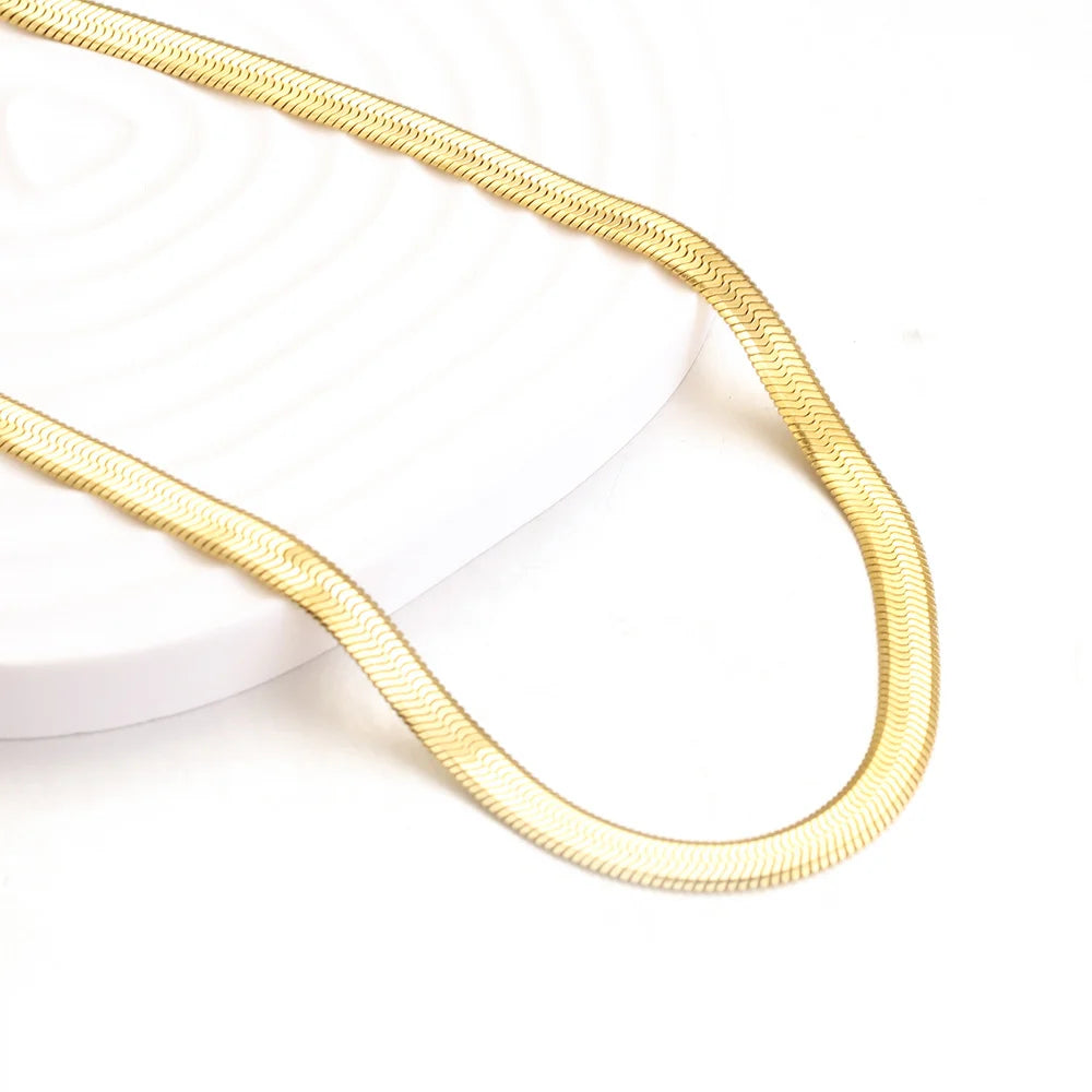 5MM LUXURY CHAIN, 18k Gold-Plated