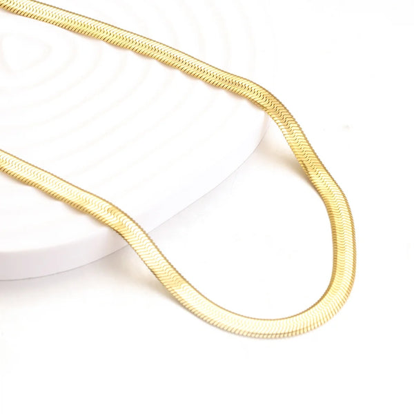 5MM LUXURY CHAIN, 18k Gold-Plated
