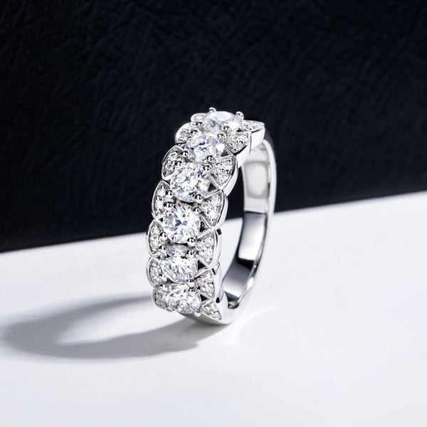 Six Stones Eternity Ring