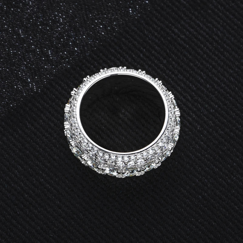 MOISSANITE ICED-OUT RING