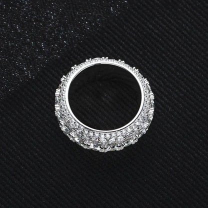 MOISSANITE ICED-OUT RING