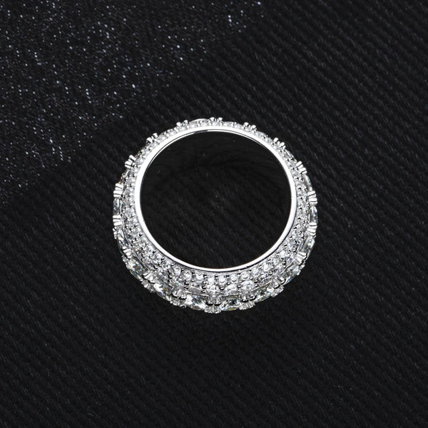MOISSANITE ICED-OUT RING