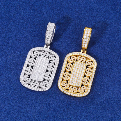 Dollar Military Tag Pendant