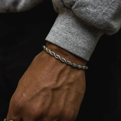 5MM ROPE BRACELET, 18K GOLD
