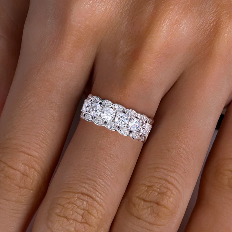 Six Stones Eternity Ring