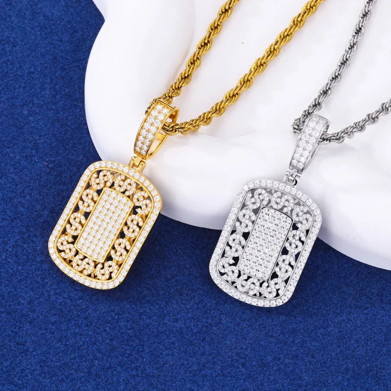 Dollar Military Tag Pendant