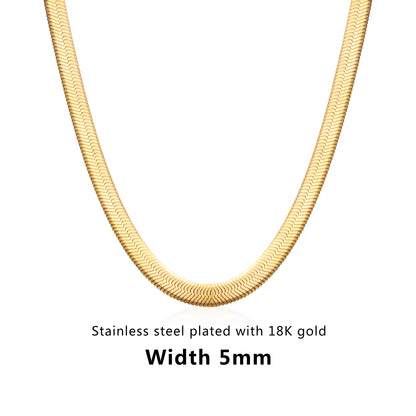 5MM LUXURY CHAIN, 18k Gold-Plated