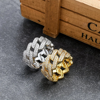 CUBAN RING, 18K Gold Plated