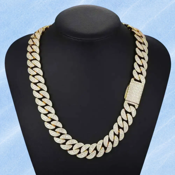 18MM HUGE CUBAN CHAIN, 14K Gold-Plated