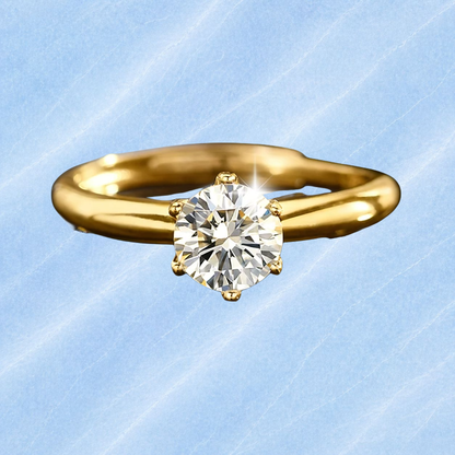 One Size Fits All Ring 1ct, 18k Gold-Plated